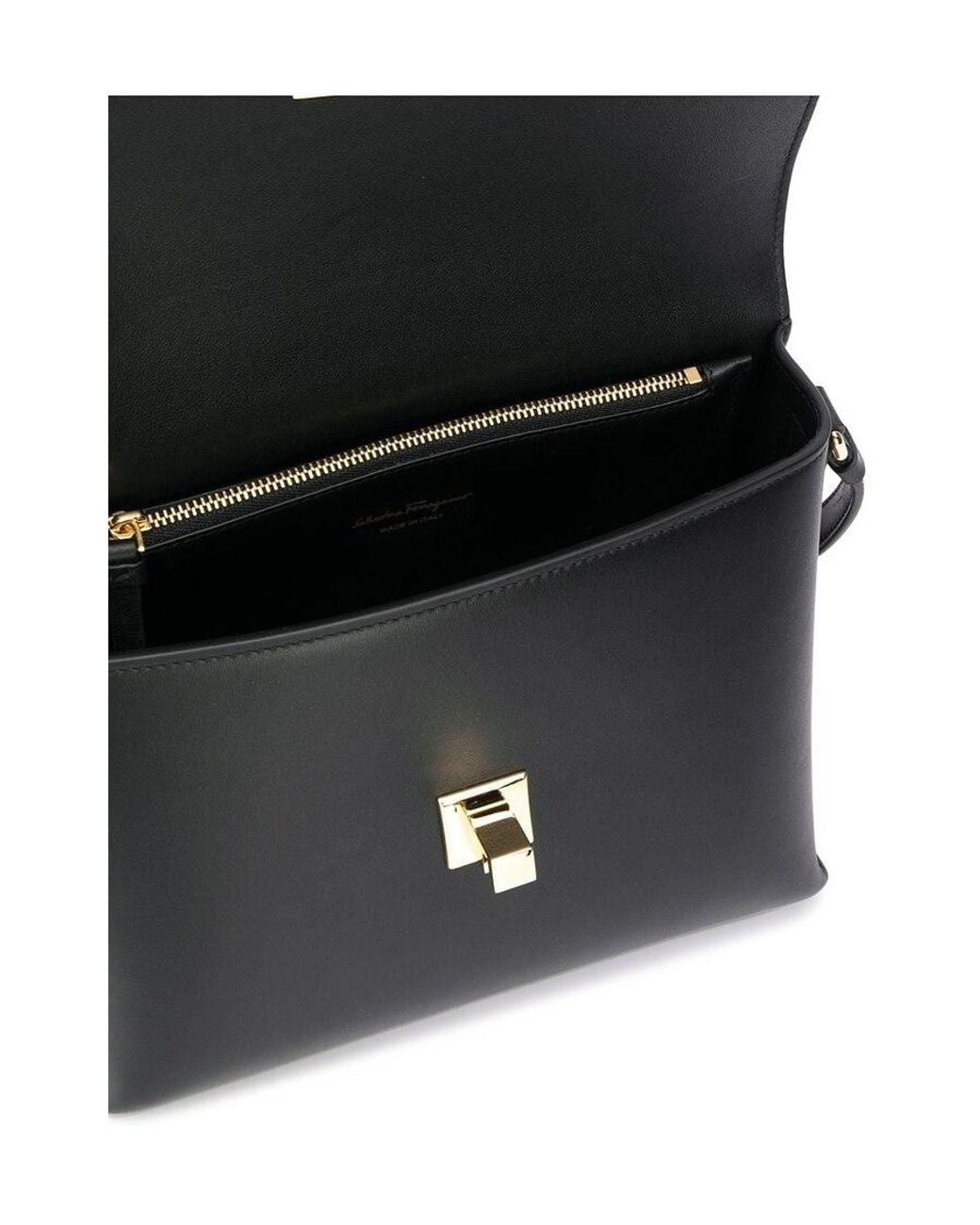Ferragamo Black Vara Turn-Lock Crossbody Bag