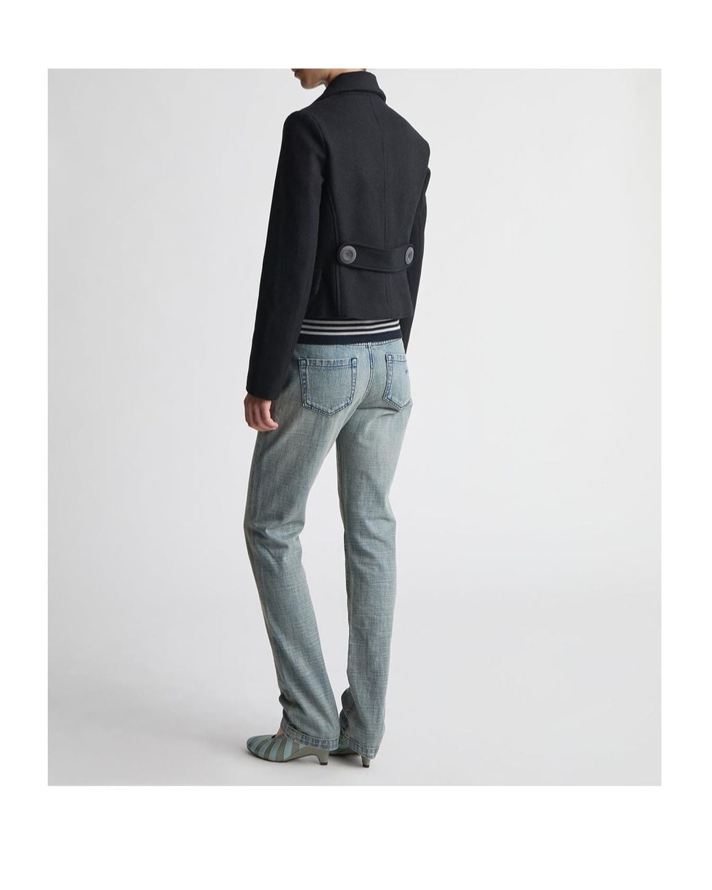 Paloma Wool Black Double-Breasted Coat