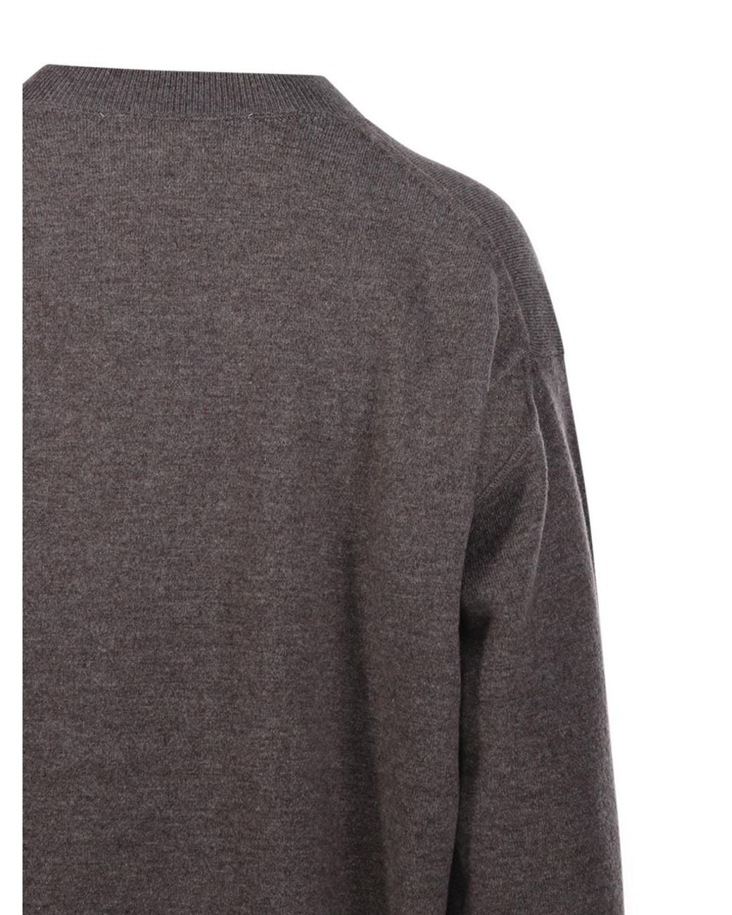 Rohe Brown Open Armhole Crew-Neck Jumper