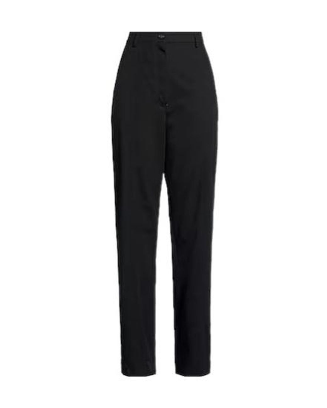 Sportmax Black Simple Straight-Leg Pants