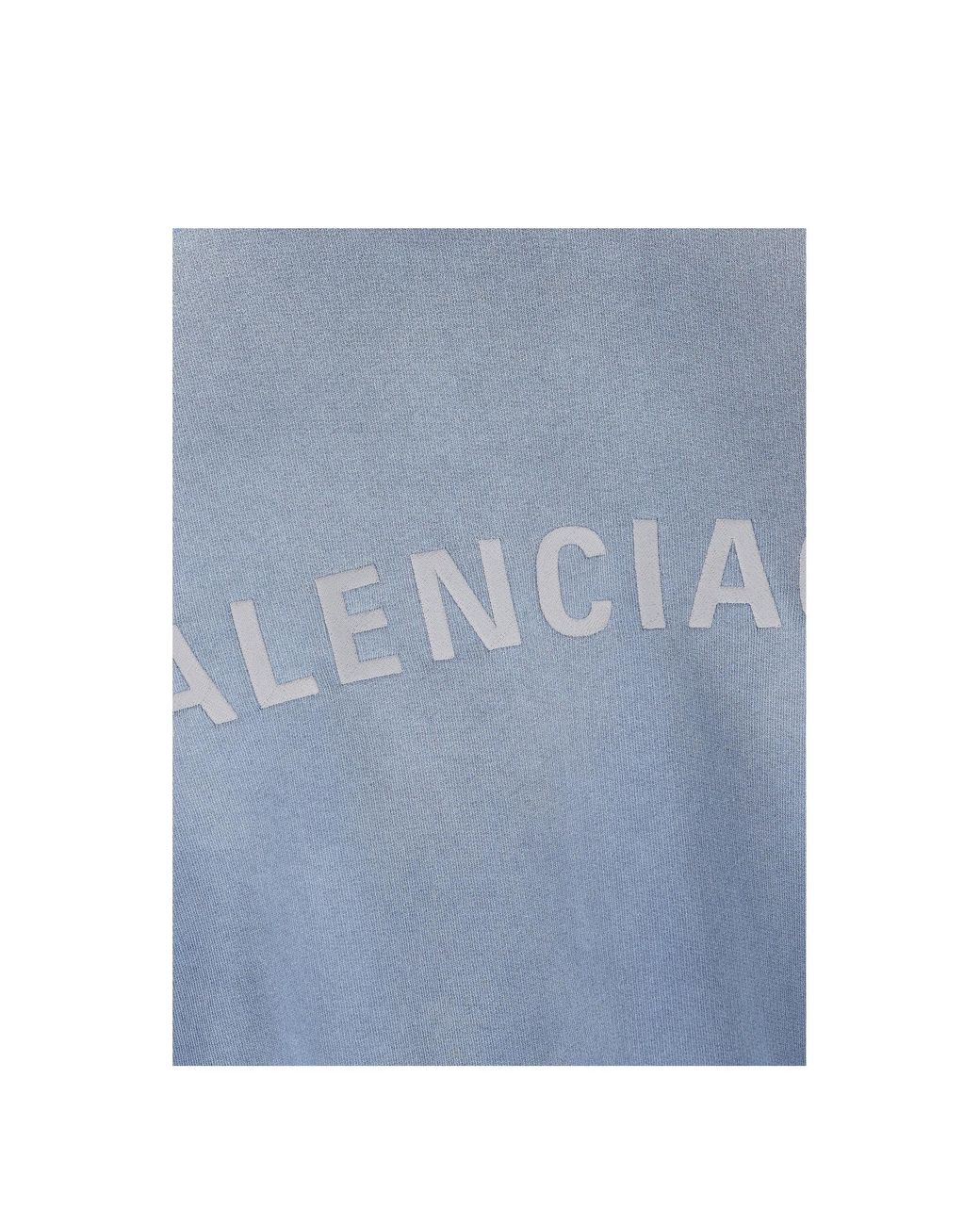 Balenciaga Blue Distressed High Neck Jacket for men