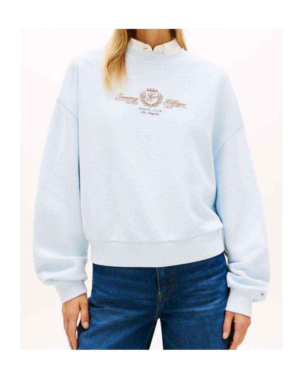 Tommy Hilfiger White Long-Sleeved Sweatshirt