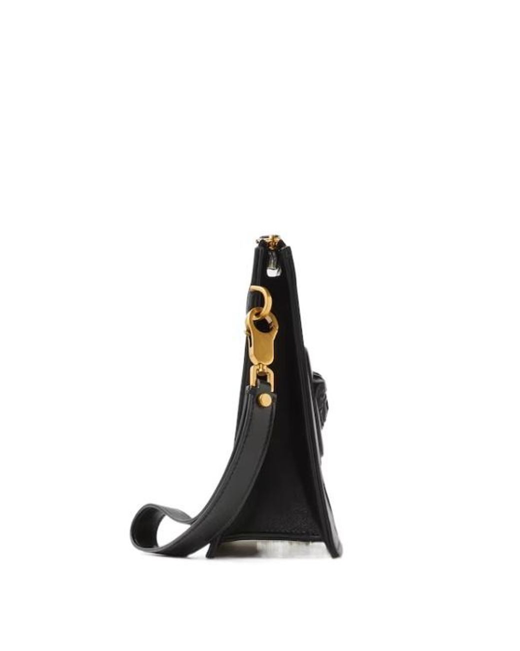 Versace Black Lou Zipped Pouch for men
