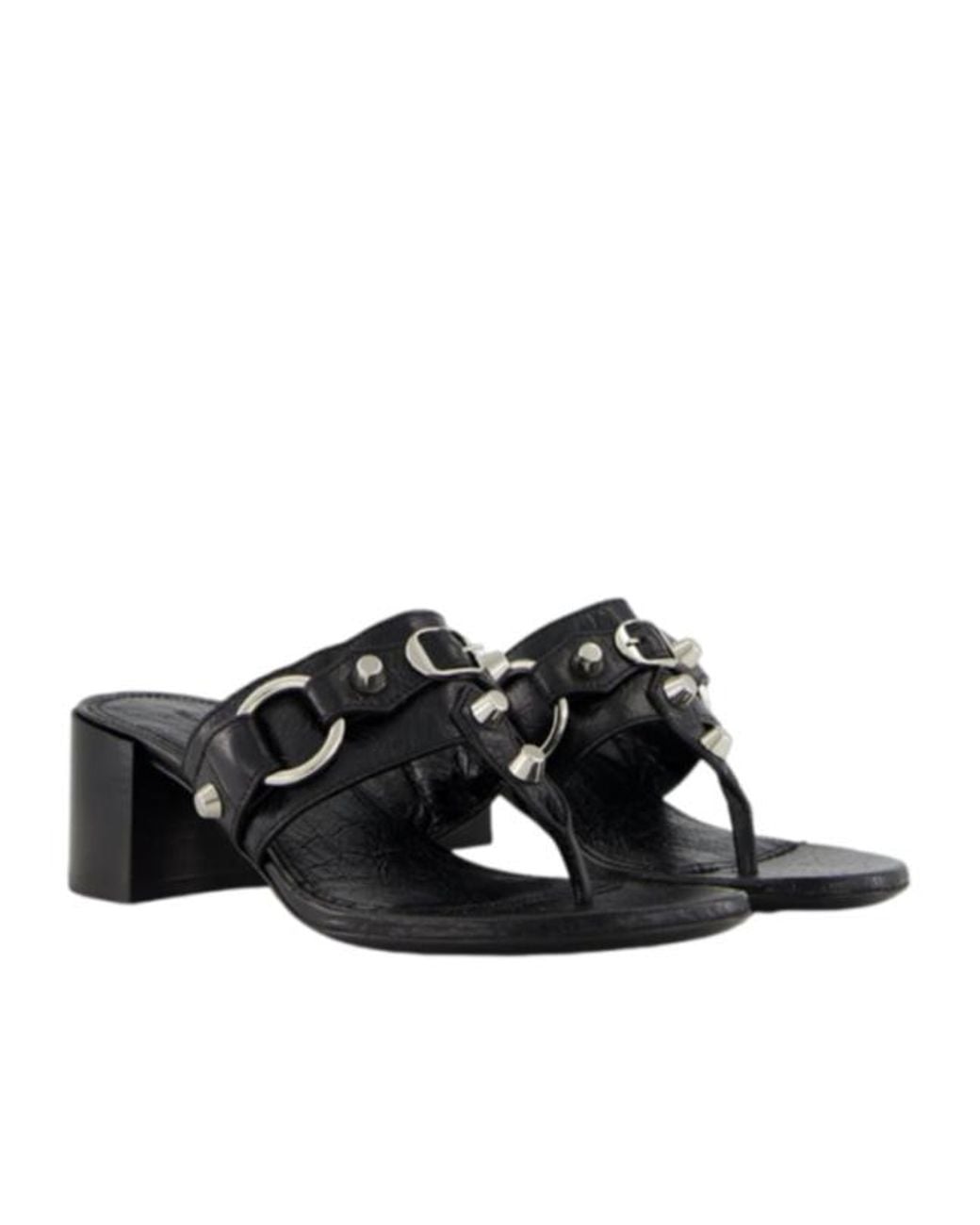 Balenciaga Black "City" 50Mm Sandals