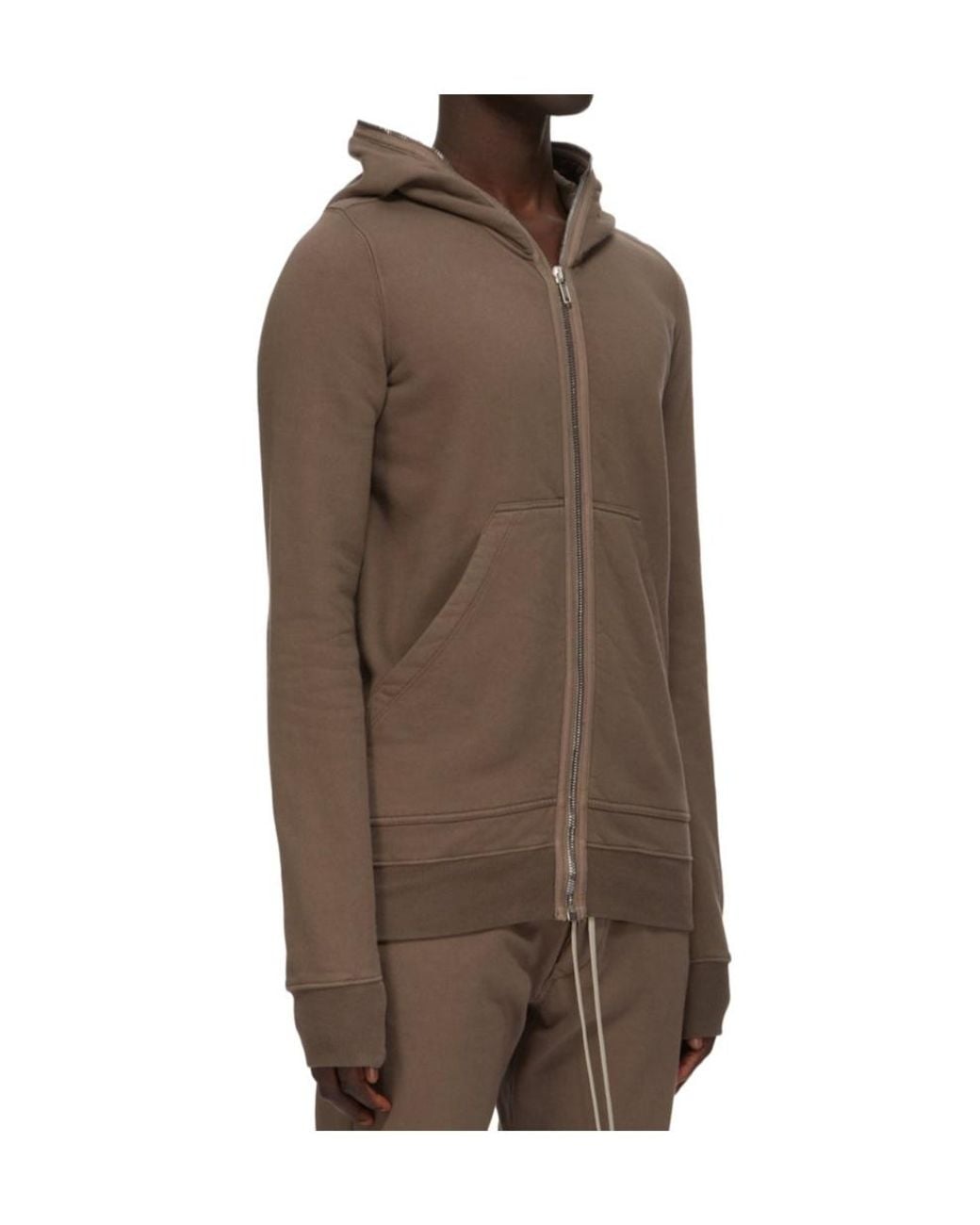 Rick Owens Brown Porterville Gimp Hoodie for men