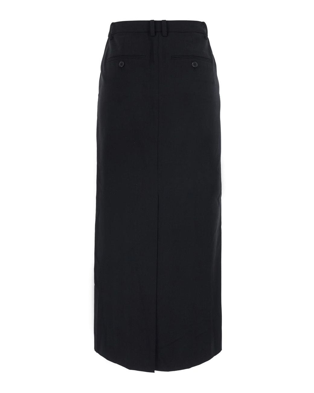 DUNST Black High-Waist Long Skirt