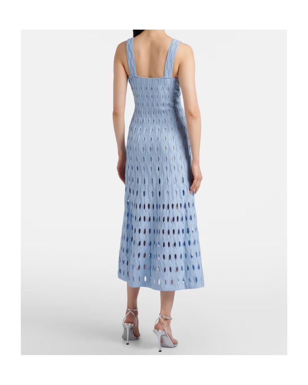 Jonathan Simkhai Blue Sleeveless Knitted Midi Dress