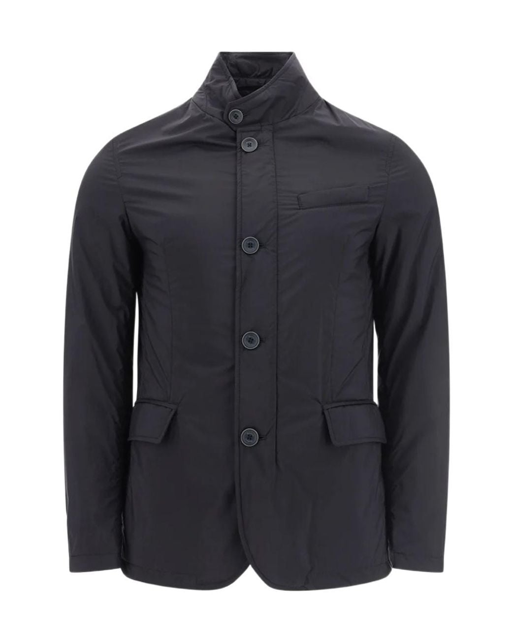 Herno Blue Button Casual Jacket for men