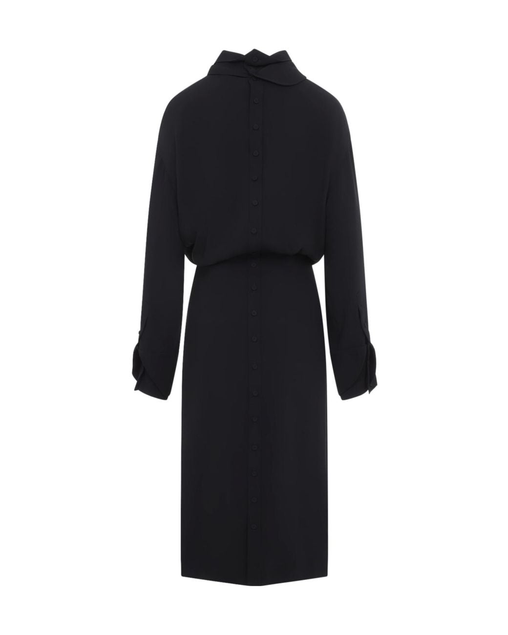 Carven Black Long-Sleeved Dress