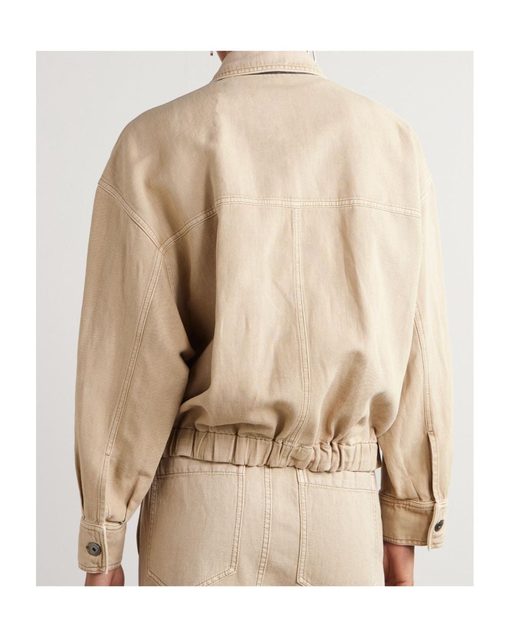 Brunello Cucinelli Natural Monili Jacket