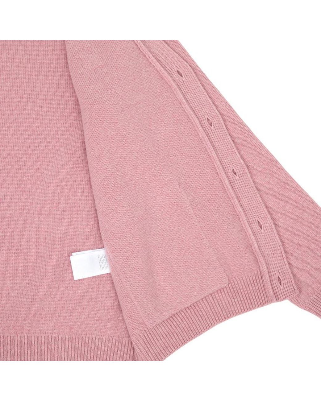 Maison Kitsuné Pink Button-Up Cardigan for men