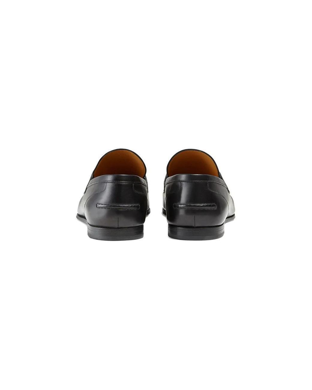 Gucci Black Jordaan Horsebit Loafers for men