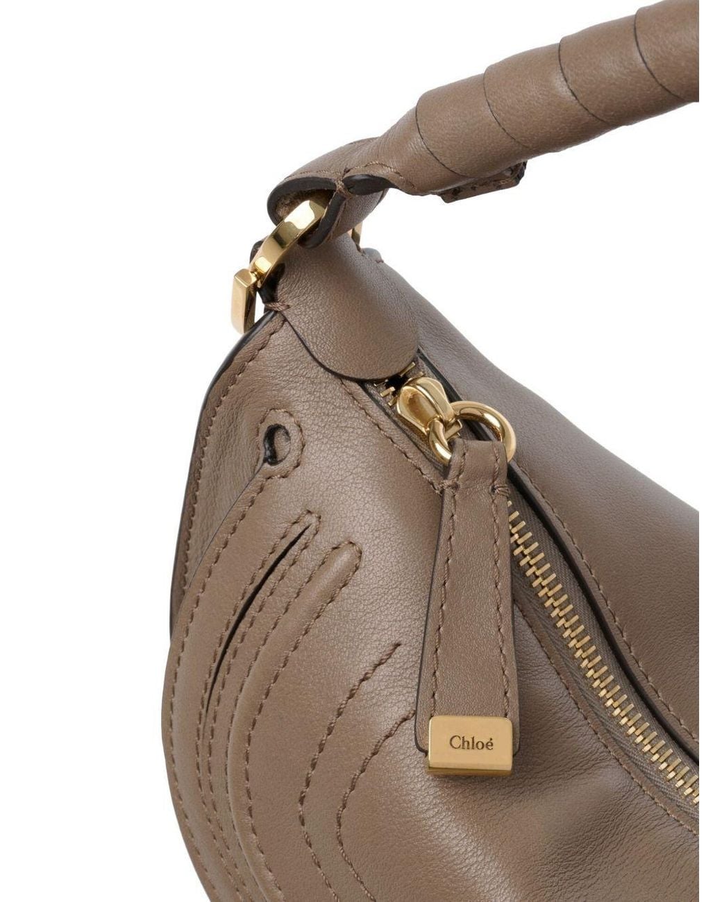 Chloé Brown Chloé Mini Marcie Shoulder Bag