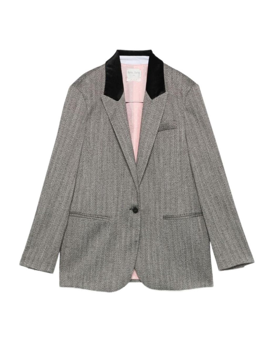 Forte_forte Gray Long-Sleeve Blazer