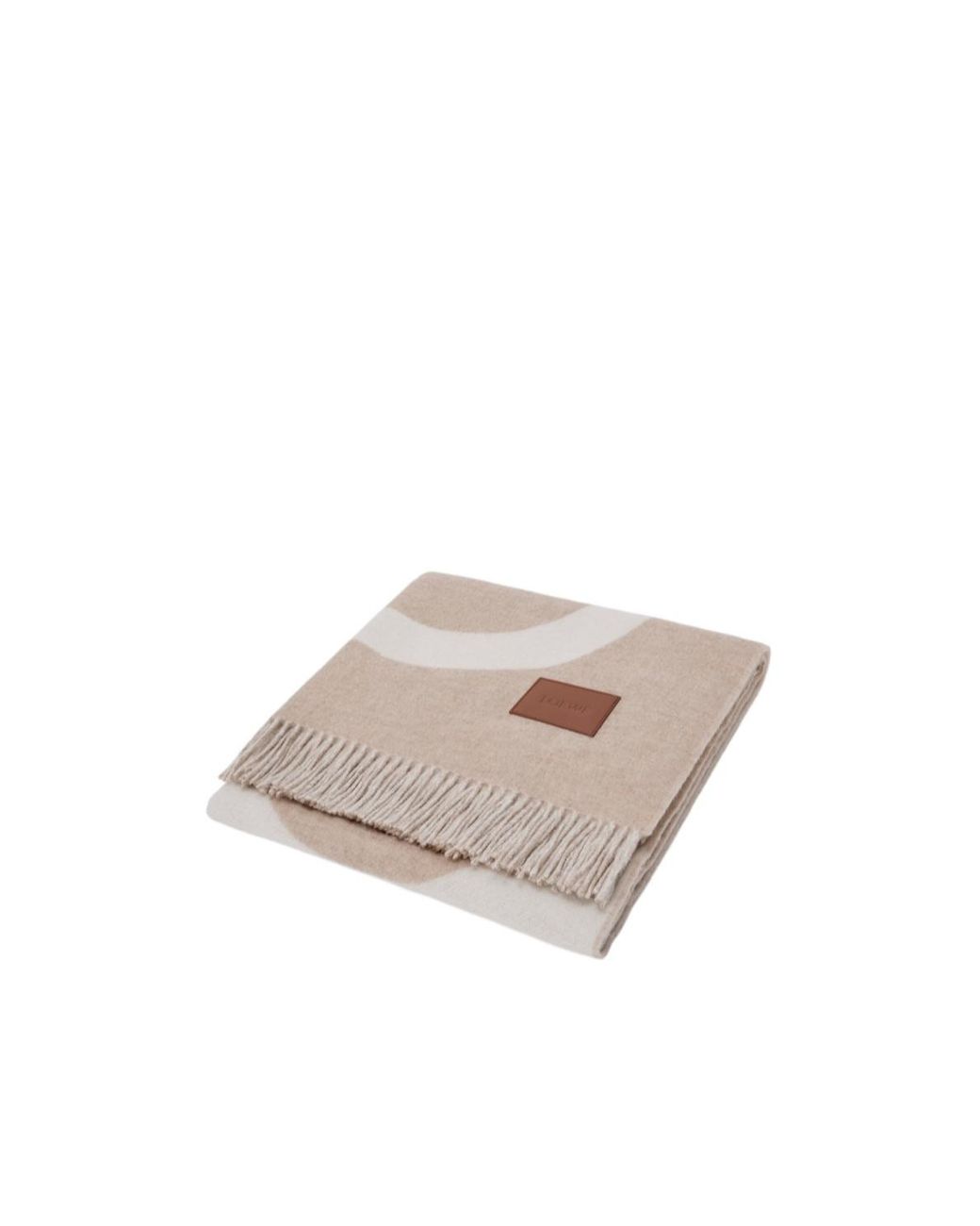 Loewe White Anagram Jacquard Blanket for men