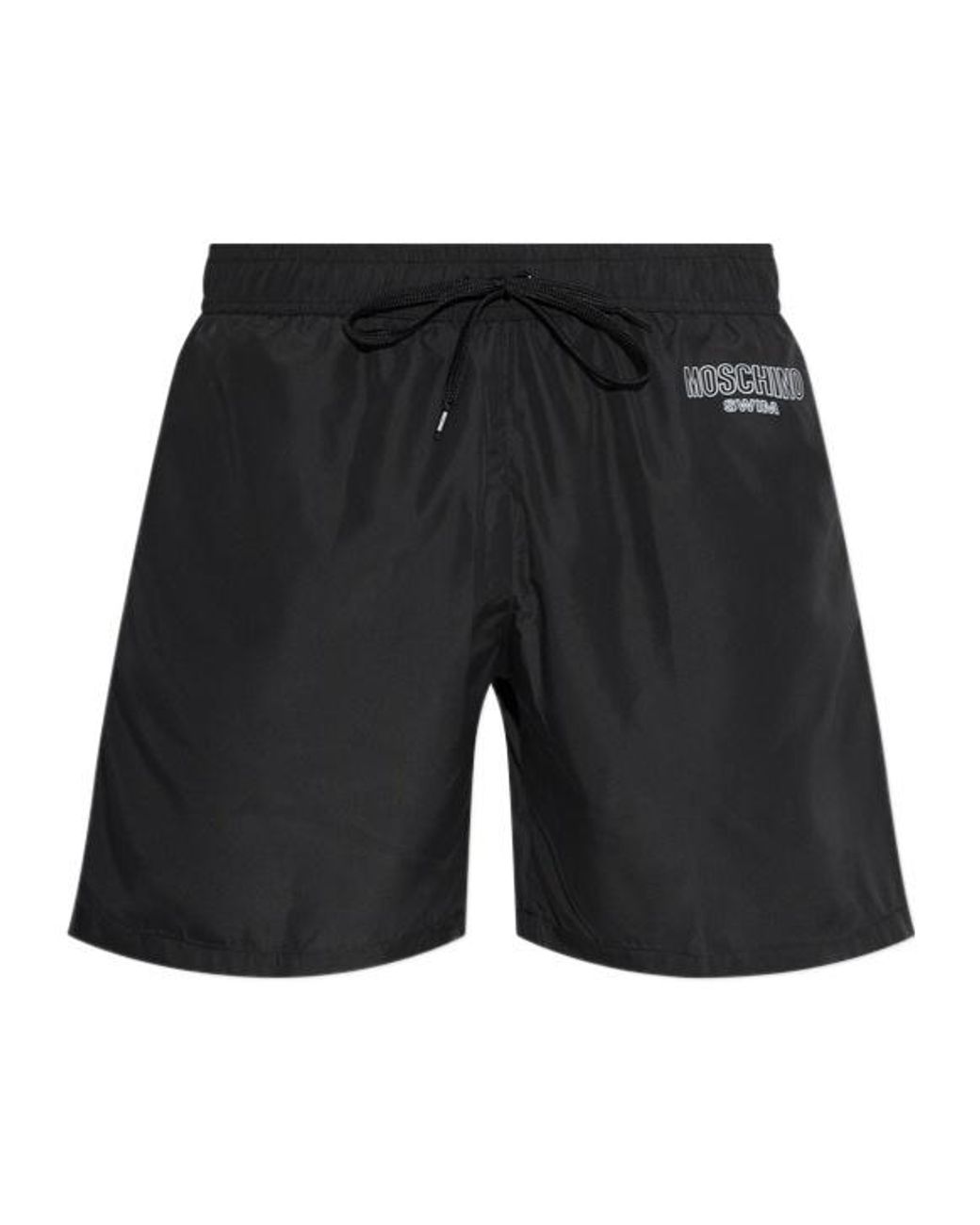 Moschino Black Logo Swim Shorts for men