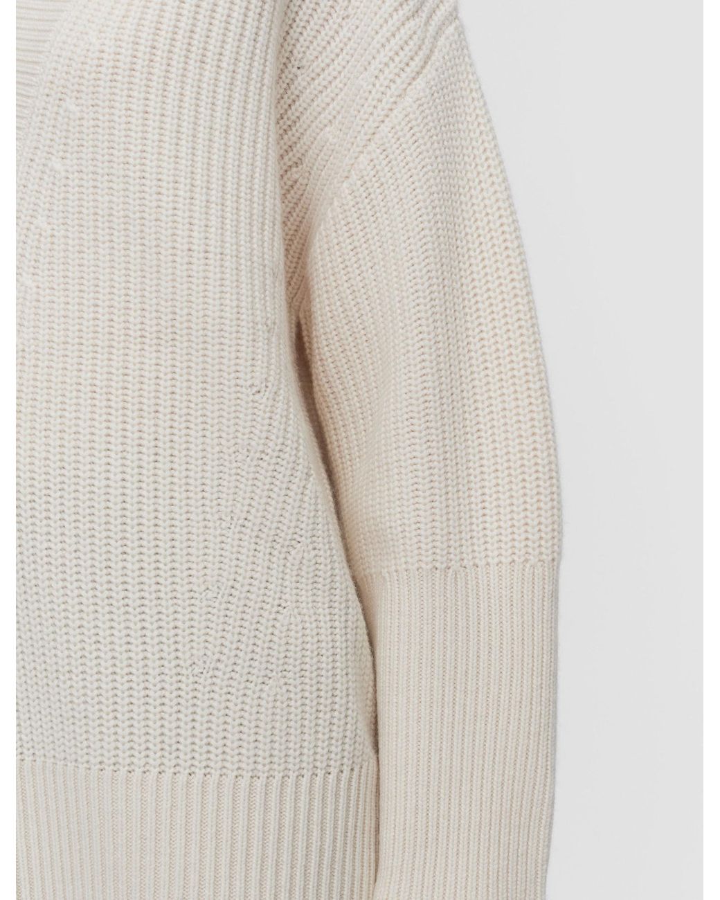 Joseph White Oversized V-Neck Sweater