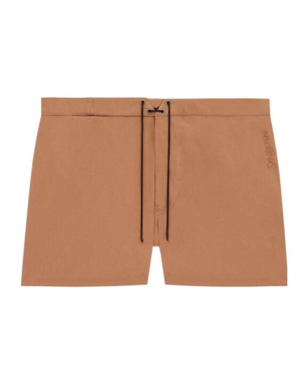 Saint Laurent Natural Drawstring Swim Shorts for men