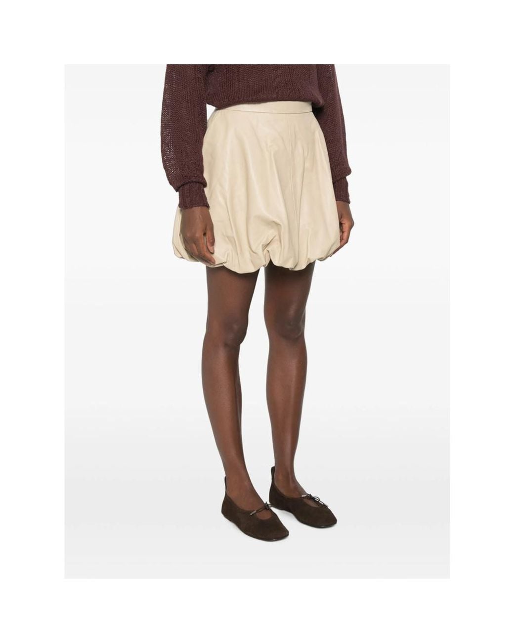 By Malene Birger Natural Zippered Skirt