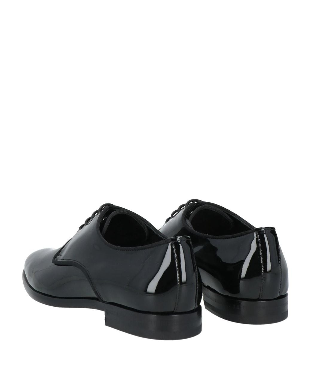 Dolce & Gabbana Black Solid Color Laced Shoes