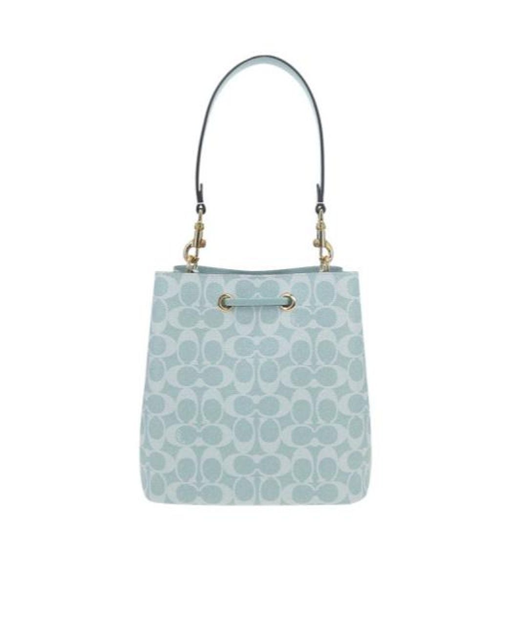 COACH Blue Top Handle Shoulder Bag