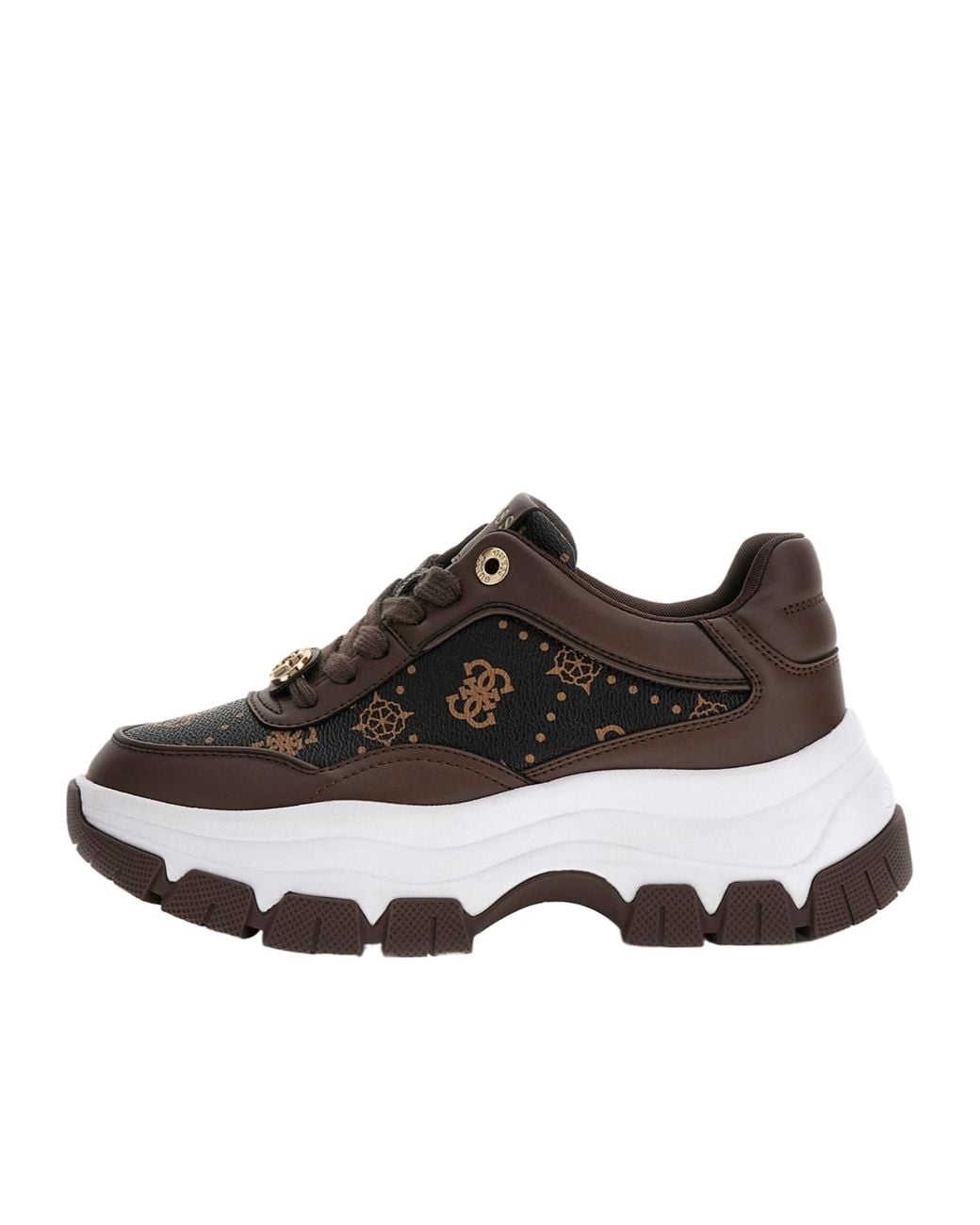 Guess Brown Berrett 4G Peony Logo Running Shoes