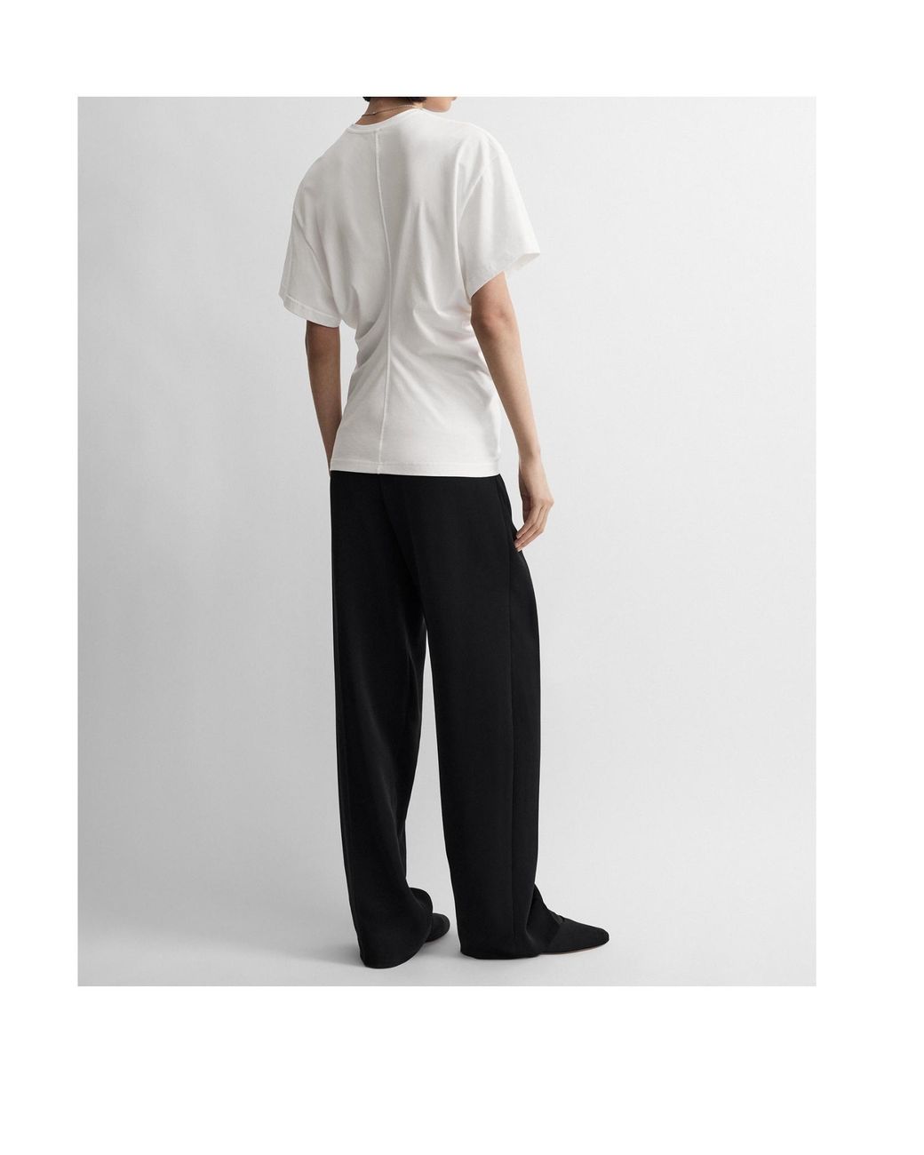 Totême White Totême Seam Detail T-Shirt