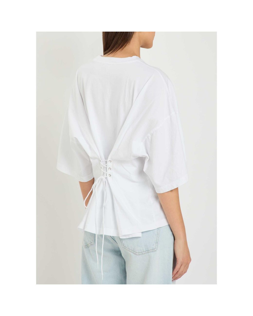 Agolde White Classic Minimalist T-Shirt