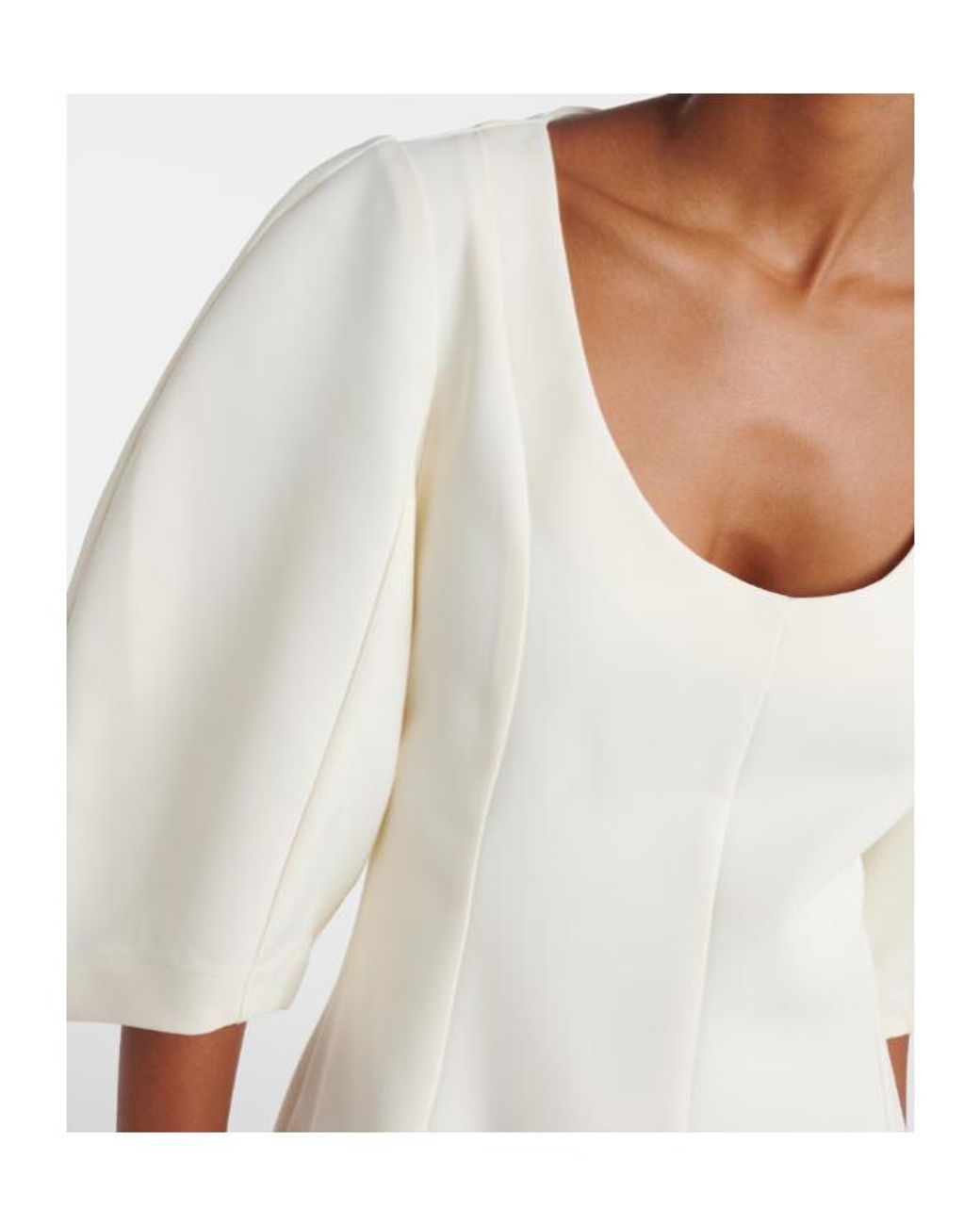 Rohe White Round Neck Dress