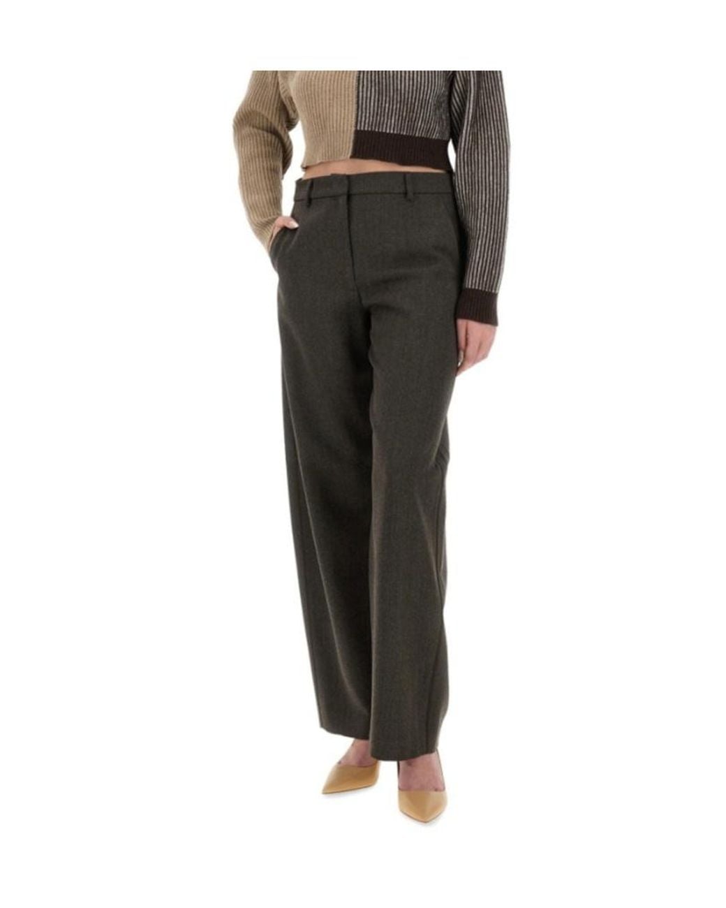 Moschino Black Jeans Wide Leg Pants