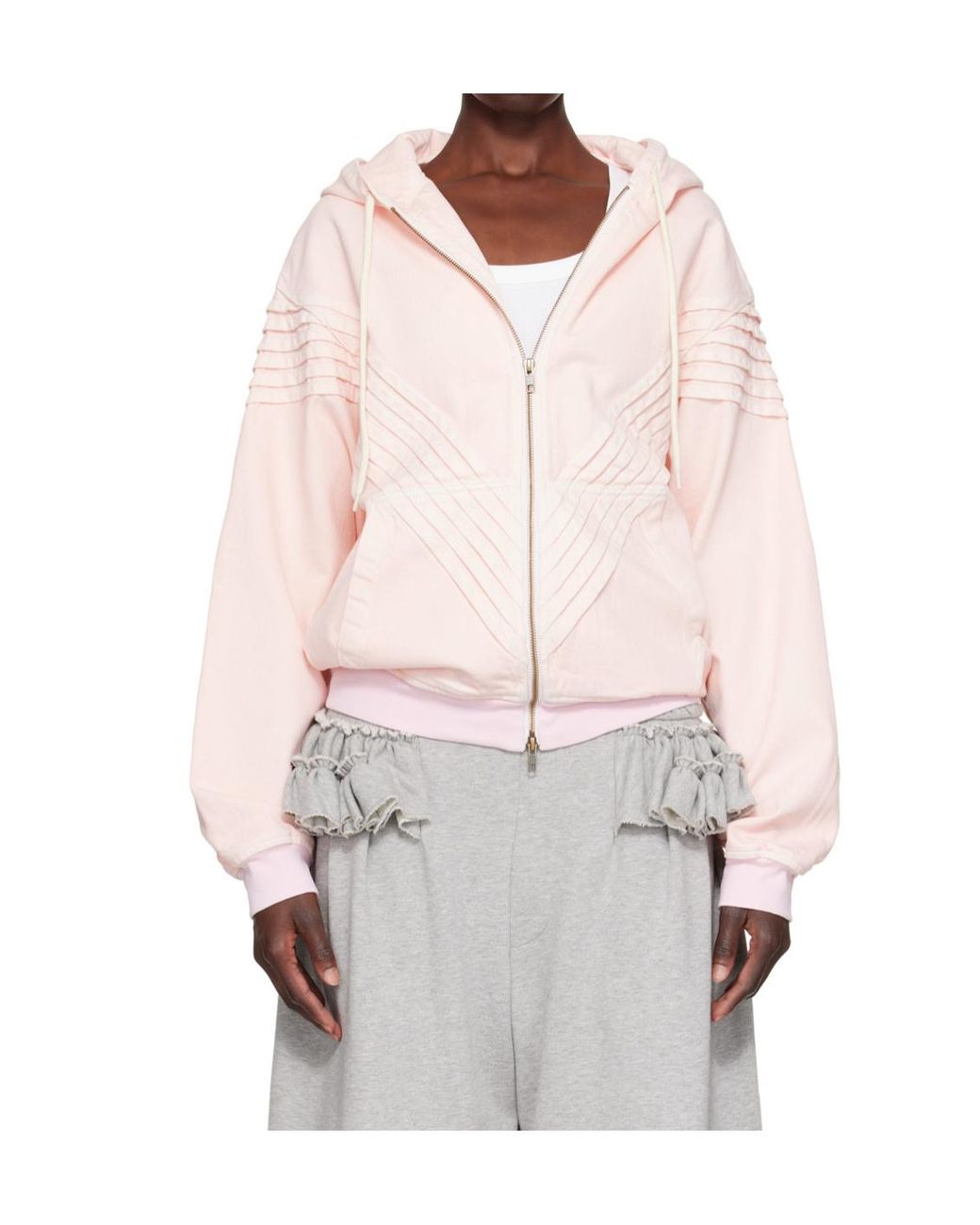 STEFAN COOKE White Hooded Jacket