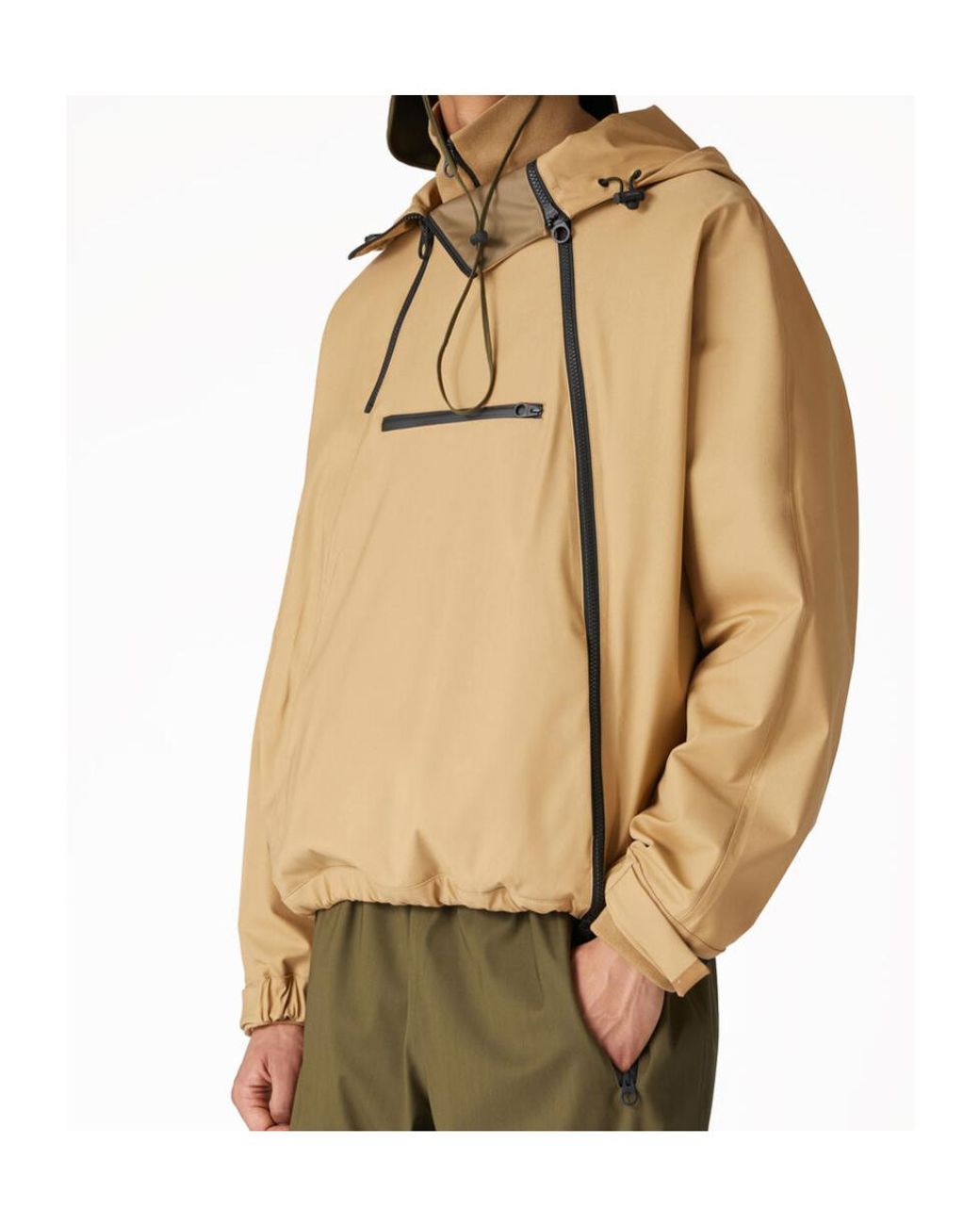 Loro Piana Natural Nirmal Wool Hooded Casual Jacket for men