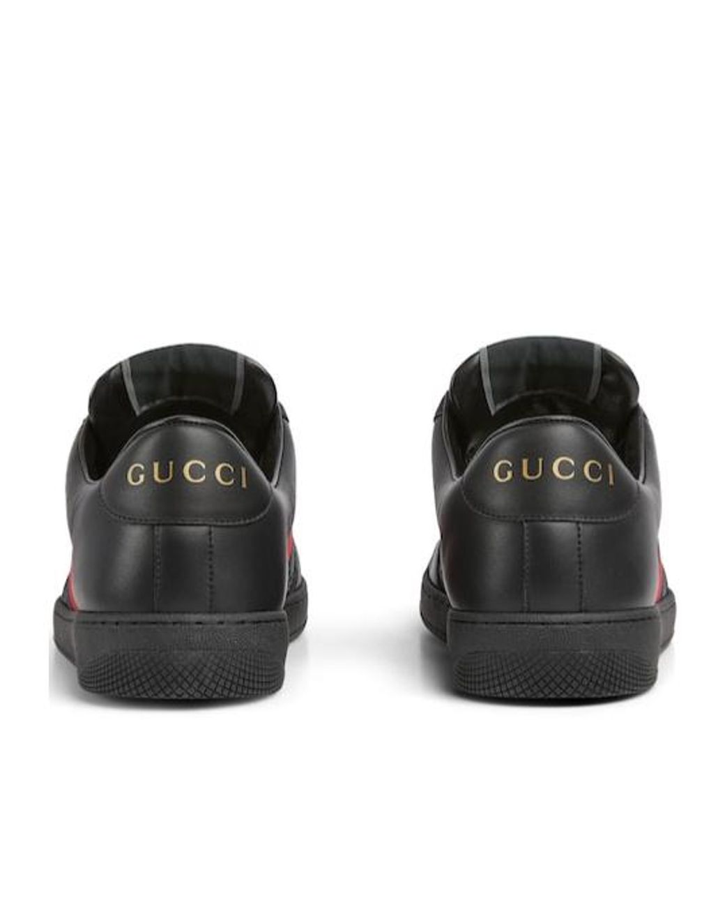 Gucci Black Screener Sneaker, Leather for men