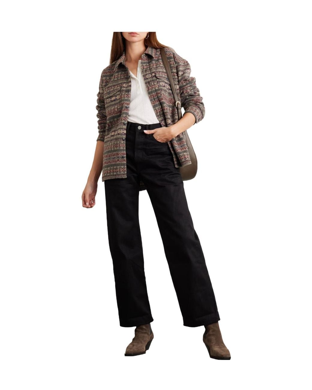 RRL Black Fitted Highwaisted Pants