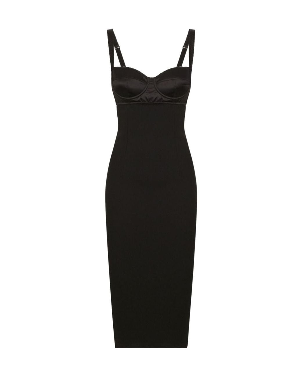 Dolce & Gabbana Black Midi Pencil Dress