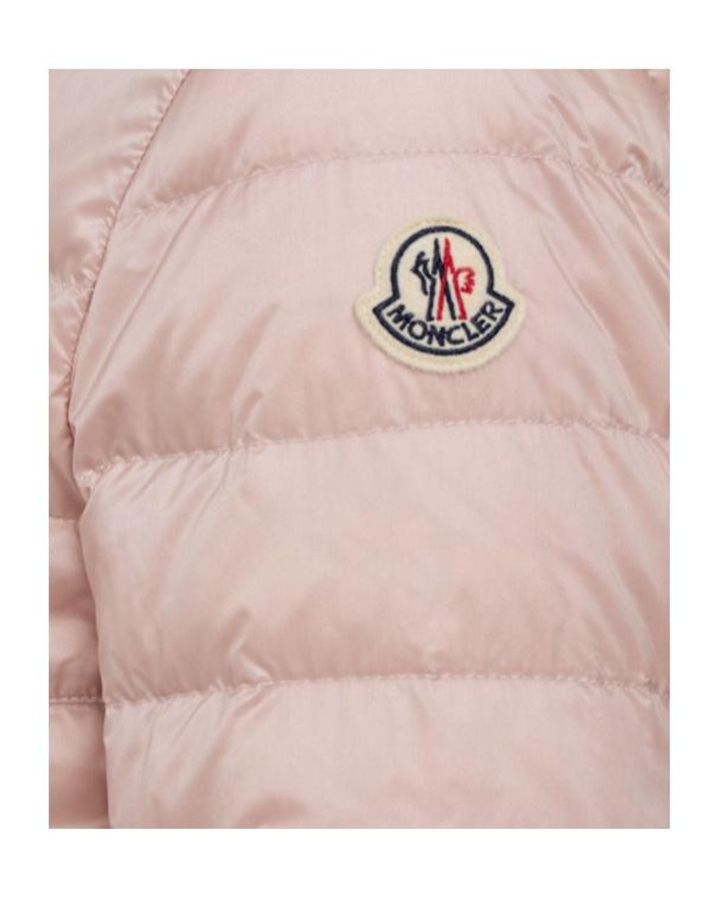 Moncler Pink Lans Nylon Down Jacket