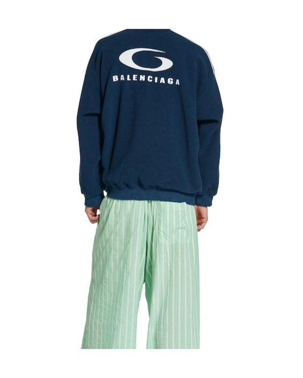 Balenciaga Blue Loop Sports Icon Jacket for men