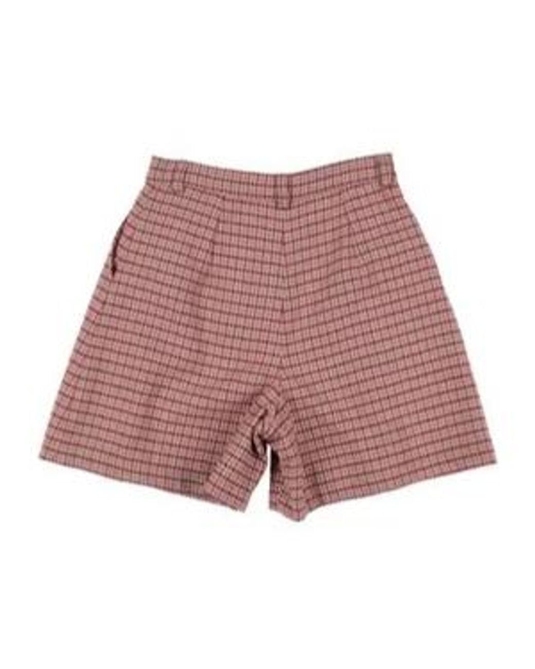 Chloé Red High-Waisted Wide-Leg Shorts