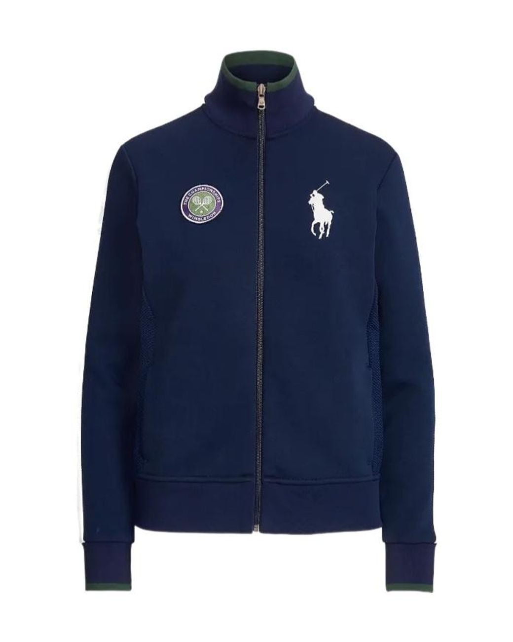 Polo Ralph Lauren Blue Wimbledon Ballperson Zip-Up Track Jacket