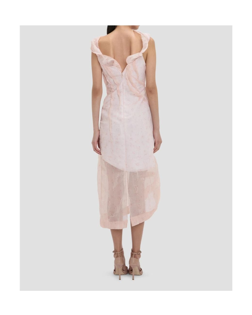 Victoria Beckham Pink Sleeveless Dress