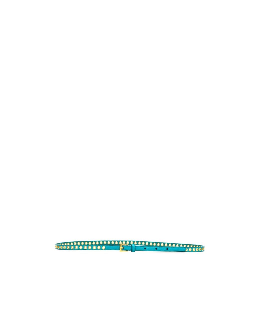 Prada Blue Square Buckle Belt