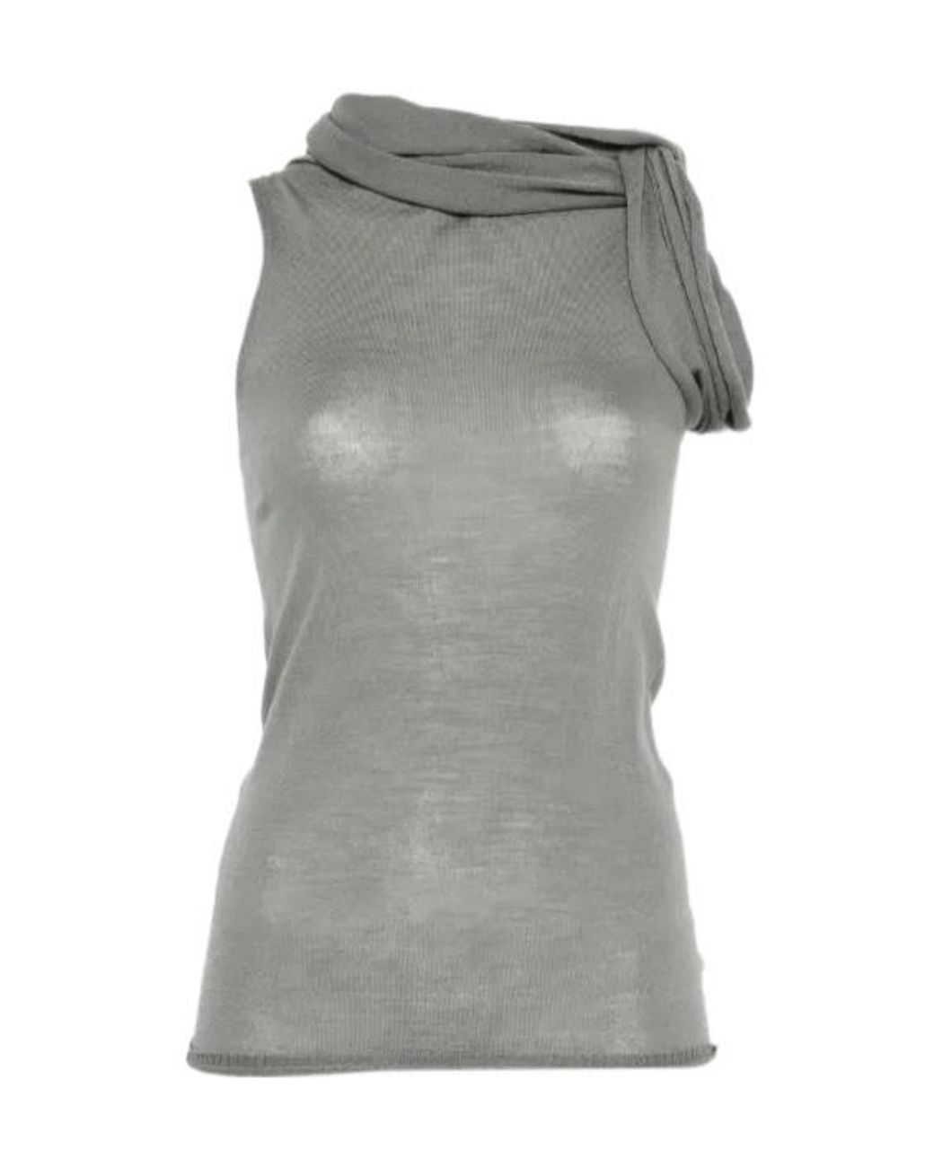 Rick Owens Gray Sleeveless Top