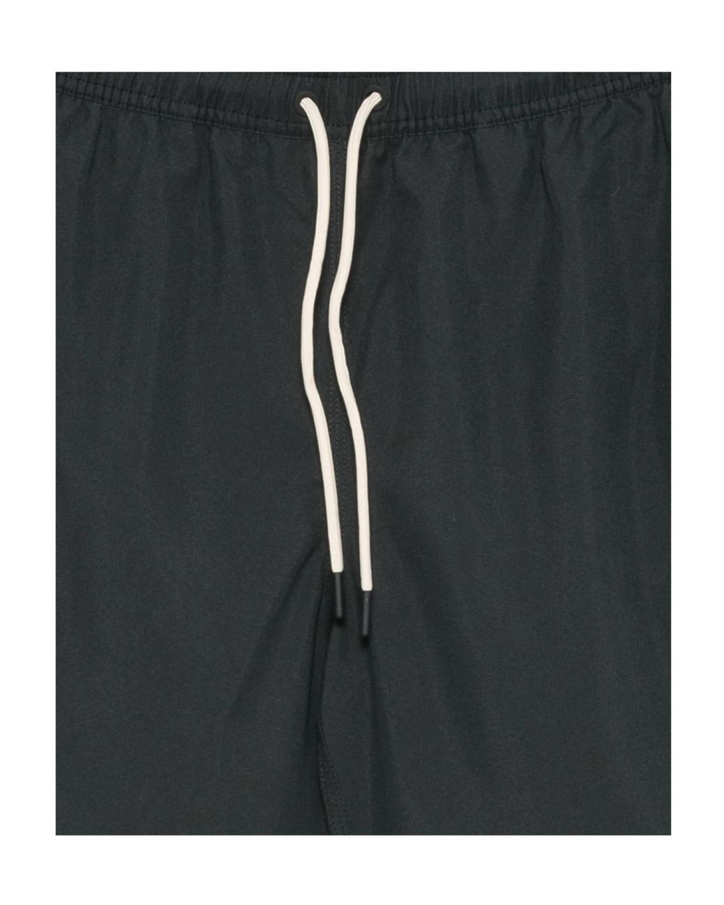 Barbour Black Staple Drawstring Logo-Embroidered Swim Shorts for men