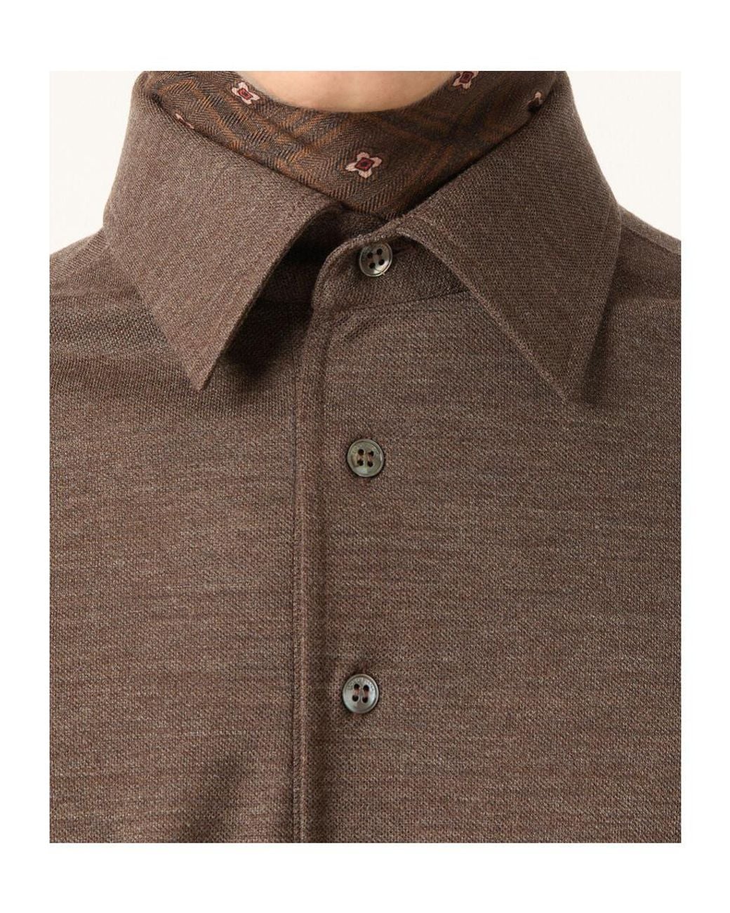 Loro Piana Brown Colmegna Polo Shirt for men