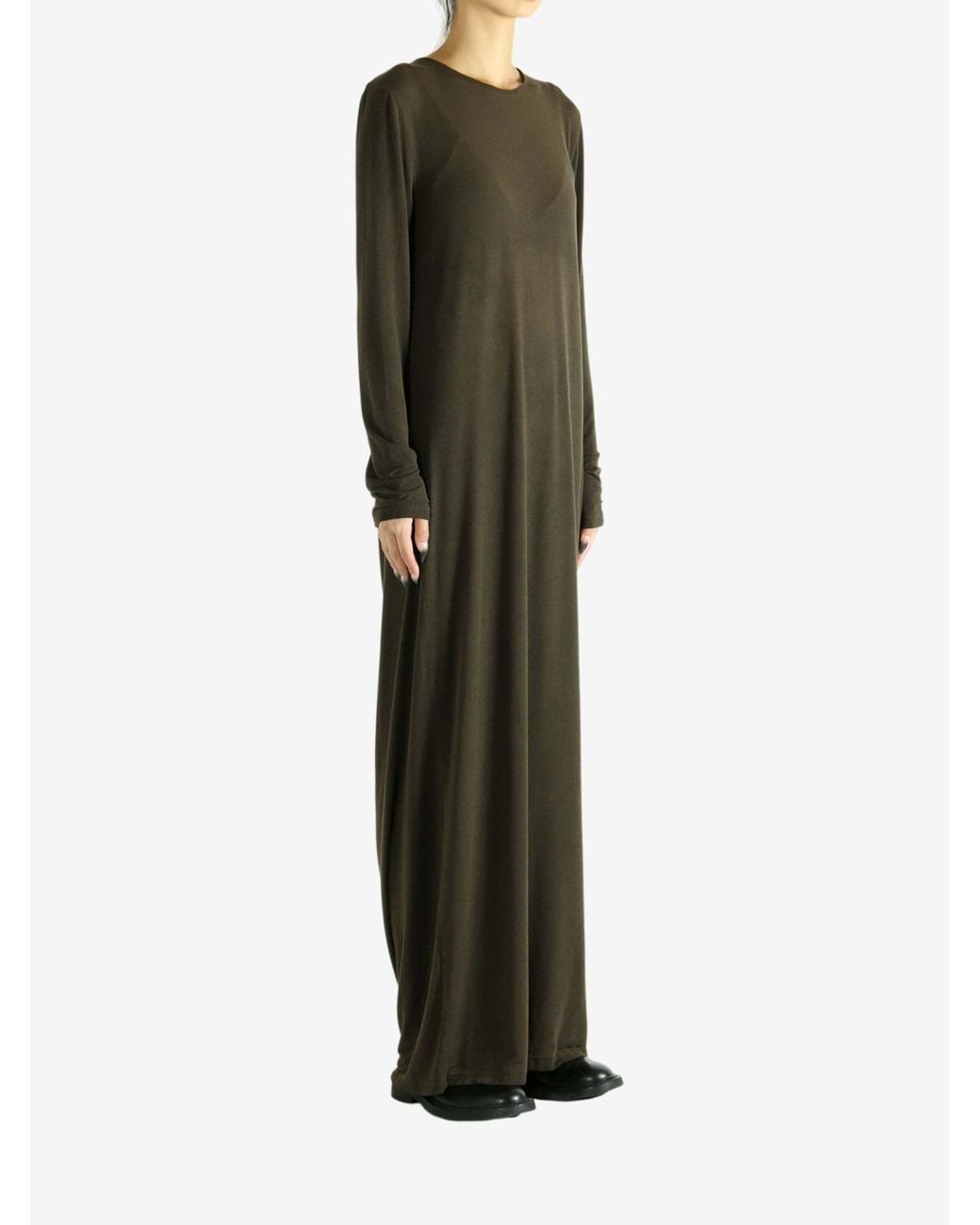 Uma Wang Green Long Sleeve Dress