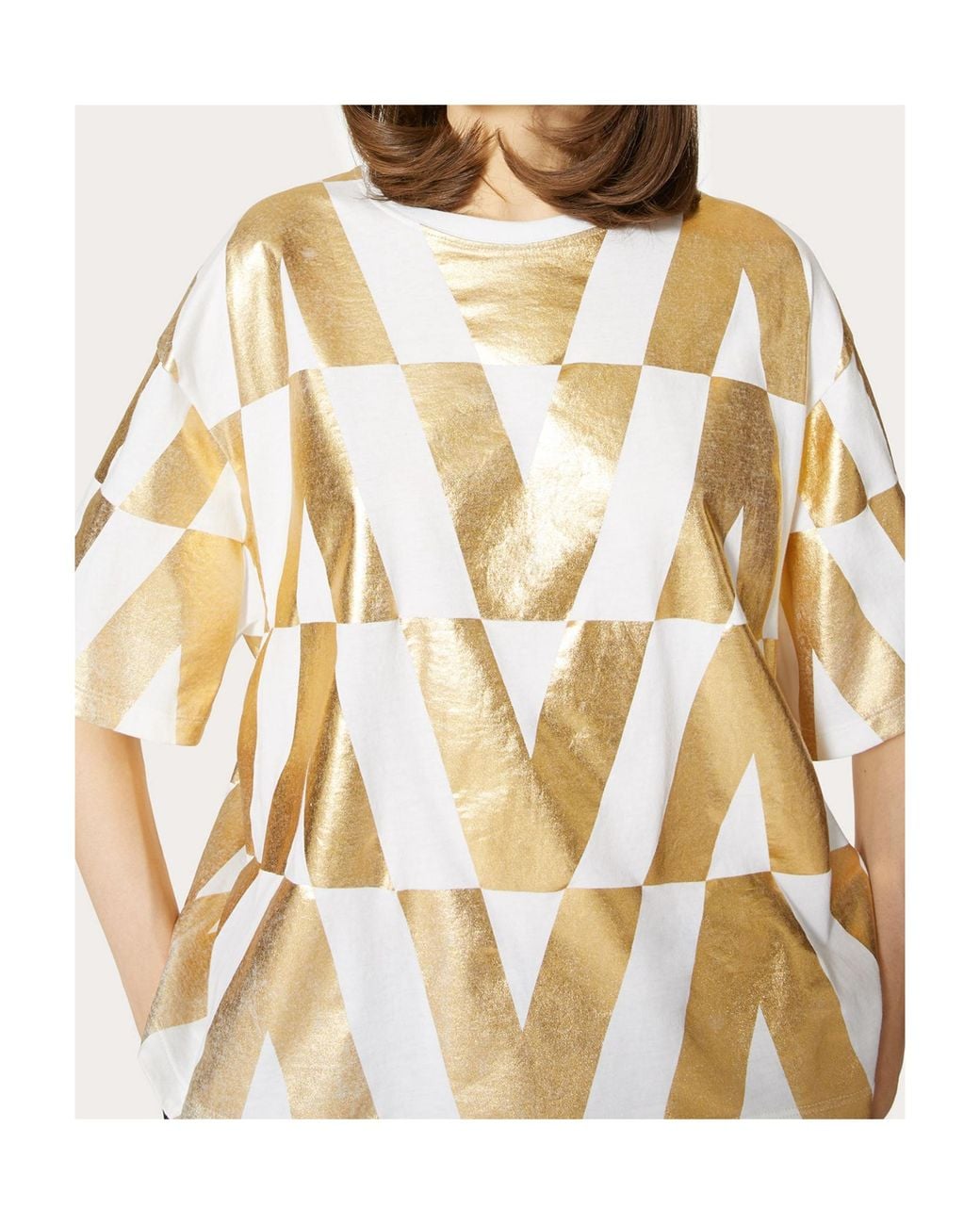 Valentino Metallic Logo-Print T-Shirt