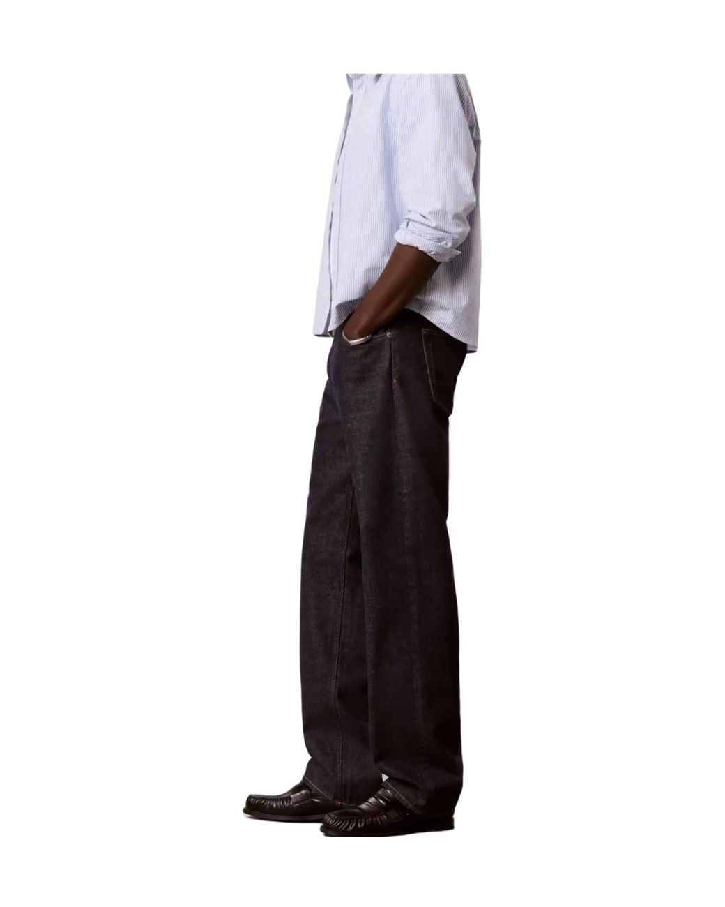 Calvin Klein Blue Rinze Regular-Fit Jeans for men