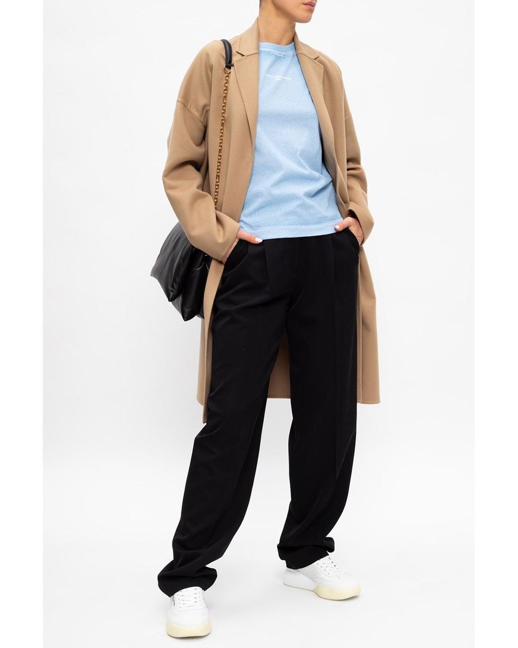 Stella McCartney Natural Bilpin Single-Breasted Coat