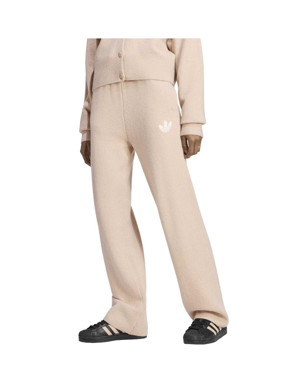 Adidas Originals Natural Knit Wide-Leg Trousers