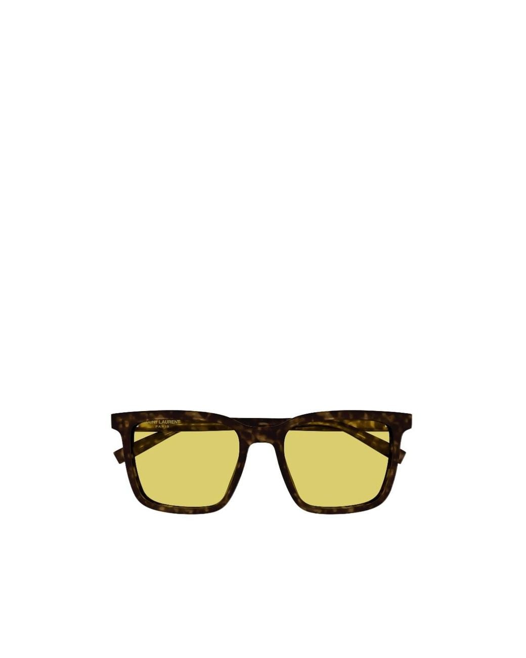 Saint Laurent Yellow Sl 500 Rectangular Sunglasses for men